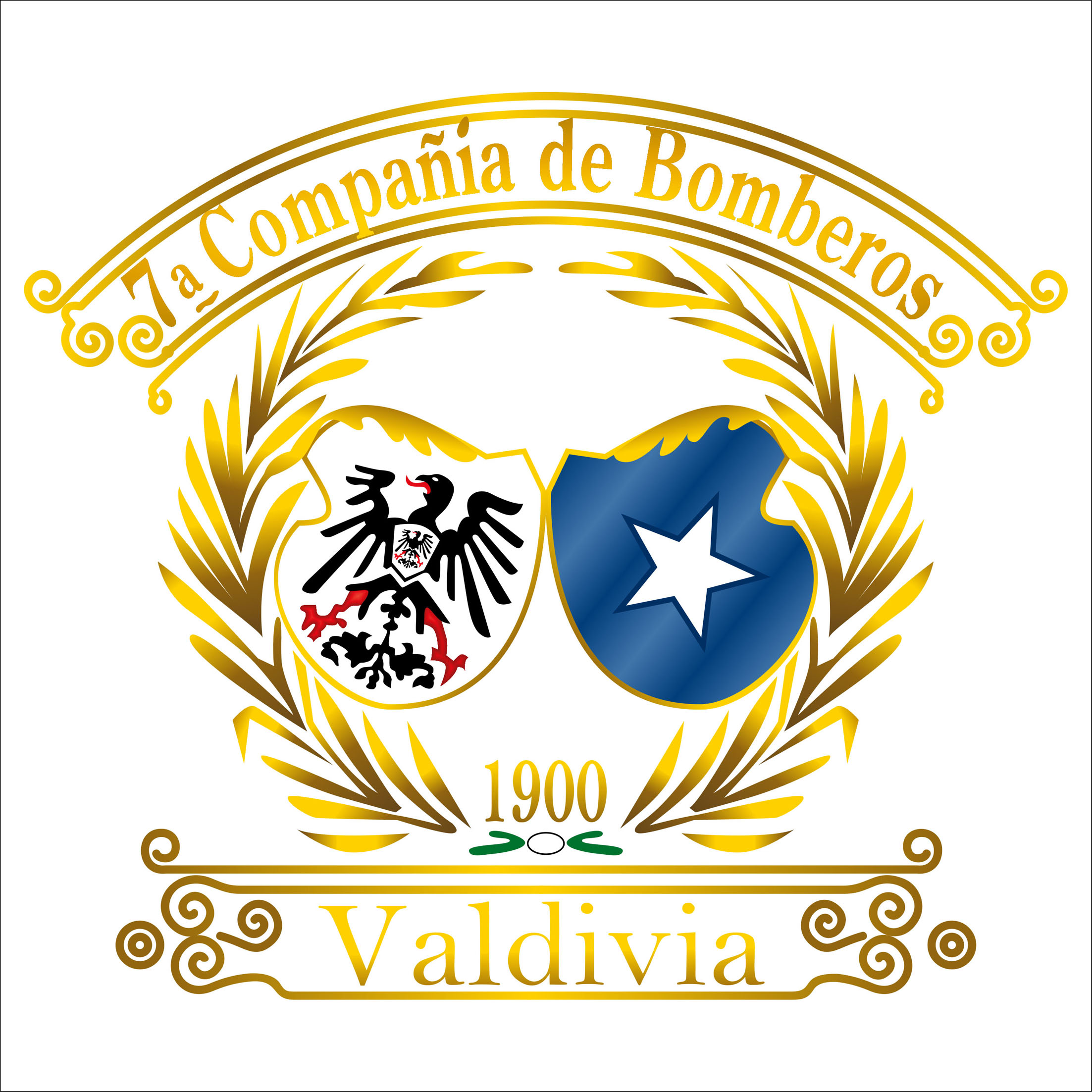 Escudo Séptima Compañía de Bomberos Valdivia